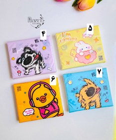 تصویر دستمال کاغذی طرح دار خرگوش، اردک و سگ 