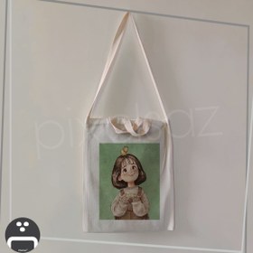 تصویر دختر و جوجه 