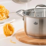 تصویر قابلمه استیل KZP سایز ۲۴ 