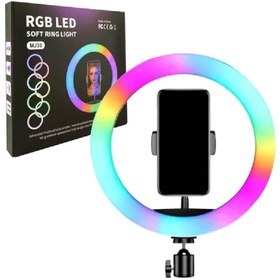 تصویر رینگ لایت 14 اینچی مدل MJ36 RGB MJ36 RGB Live Stream Holder Ring Light