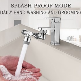 تصویر سرشیر آب متحرک و چرخان کارتن سبز و زرد - وارداتی Moving and rotating dishwasher faucet