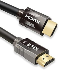 تصویر S-TEK HDMI Cable 4K [1M/3Ft] | HDMI 2.0 18Gbps High-Speed 4K@60Hz HDMI to HDMI Video Wire Ultra HD 3D 4K HDMI Cord Compatible with MacBook Pro UHD TV Nintendo Switch Xbox Playstation PS5/4 PC Laptop 