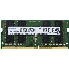 تصویر رم لپتاپ DDR4 تک کاناله 3200 مگاهرتز CL22 سامسونگ ظرفیت 16 گیگابایت 