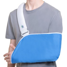 تصویر آویز دست صادراتی (آبی)(Blue Arm Sling) 