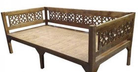 تصویر تخت سنتی چوبی 100*200 کد 286 