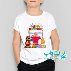 تصویر لباس تم تولد الوین با عکس بچه کد1 