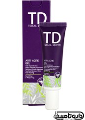 تصویر ژل ضد جوش مناسب پوست چرب 30 میلی لیتر توتال درم Total Derm Anti Acne Gel 30 ml