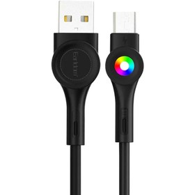 تصویر کابل شارژ سریع میکرو یو اس بی 3 آمپر یک متری ارلدام EARLDOM EC-135M 3A Fast Charging Cable With LED 