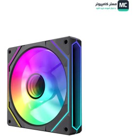 تصویر فن کیس گیم مکس FN12A-S8I-R Black GAMEMAX FN12A-S8I-R Black Reverse 120mm ARGB Case Fan