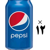 تصویر نوشابه پپسی اورجینال 12 عددی Pepsi 