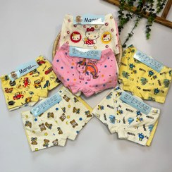 تصویر پک دوتایی شورت نخ و پنبه پادار بچگانه - ۱ 