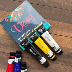 تصویر رنگ اکریلیک وستا ۶رنگ 