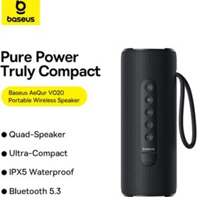 تصویر اسپیکر بلوتوثی قابل حمل بیسوس مدل AeQur VO20 OS-Baseus AeQur VO20 Portable Wireless Speaker A20067900117-00