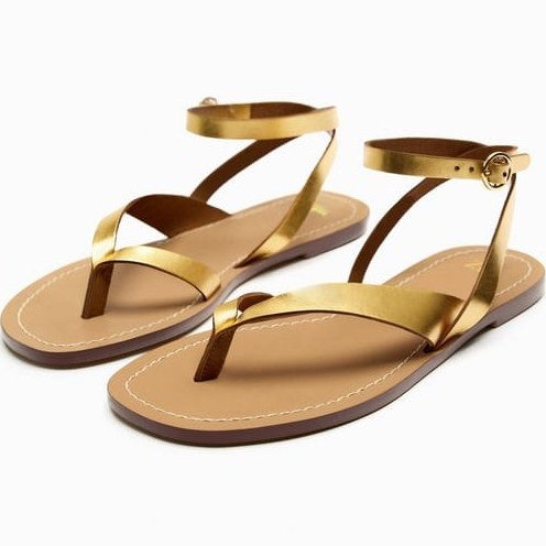 Leather sandals 2024 zara