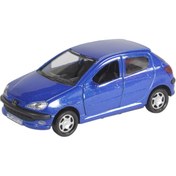 تصویر ماشین اسباب بازی فلزی عقب کش مدل 206 طرح cream trim 