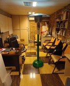 تصویر بخاری قارچی گاز شهری ماشروم با تنظیم ارتفاع رنگ استیل 