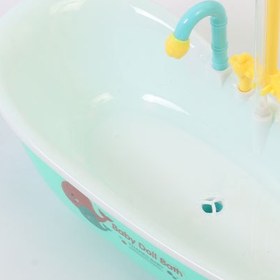 تصویر سروس وان حمام عروسک jn001 baby doll bath 