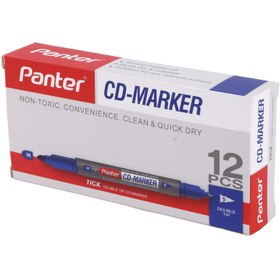 تصویر ماژیک CD دو سر Panter CDM102 بسته 12 عددی Panter CDM102 PEN MARKER