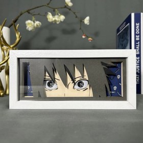 تصویر تابلو لایت باکس انیمه ای شارینگان ساسکه ناروتو | Naruto Sasuke Sharinngan Light Box 