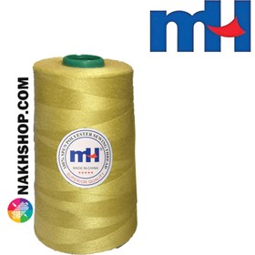 تصویر نخ پلی استر 40/2 MH زرد-کد 437 