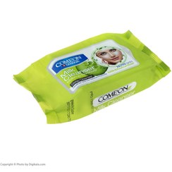 تصویر دستمال مرطوب کامان مدل شیرپاکن بسته 20 عددی 