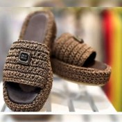 تصویر صندل زنانه کنفی رافیا لژ دار با زیره طبی سایز ۳۷ تا ۴۰ 
