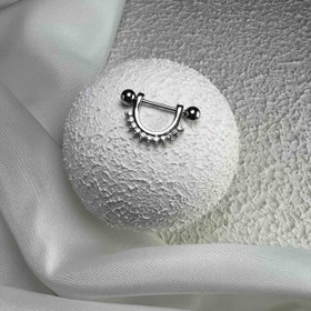 تصویر پیرسینگ نیپل (سینه) ۱۱ نگین کد ۲۰۲ 