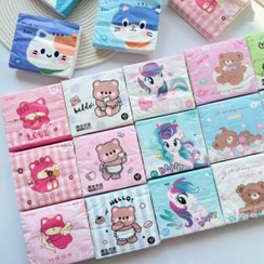 تصویر دستمال جیبی تدی و دوستان 