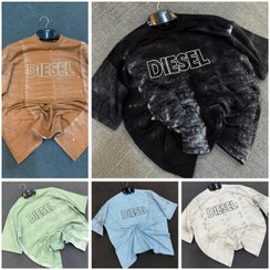 تصویر تیشرت دونخ گلدوزی شده مردانه طرح DIESEL 