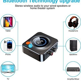 تصویر گیرنده بلوتوث C52 5.1، SYOSI، با NFC، اسلات کارت TF، AUX/RCA 3.5 میلی‌متری، آداپتور صوتی بی‌سیم برای سیستم استریو پخش موسیقی خانگی - ارسال 20 روز کاری ا C52 Bluetooth 5.1 Receiver, SYOSI, with NFC, TF Card Slot, 3.5mm AUX/RCA, Wireless Audio Adapter for Home Music Streaming Stereo System C52 Bluetooth 5.1 Receiver, SYOSI, with NFC, TF Card Slot, 3.5mm AUX/RCA, Wireless Audio Adapter for Home Music Streaming Stereo System