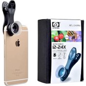 تصویر لنز ماکرو حرفه‌ای اپکسل مدل APL-24XMH | بزرگنمایی دو حالته 12x و 24x 