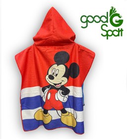 تصویر حوله پانچو میکی موس 