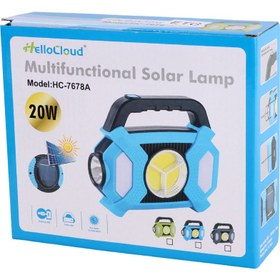 تصویر چراغ قوه شارژی خورشیدی Hellocloud HC-7678A Hellocloud HC-7678A Flashlight With Solar Charging