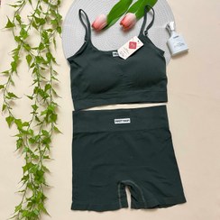 تصویر ست نیم تنه شلوارک اسپورت زنانه وارداتی طرح sweet baby. | سایز Free size 