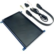 تصویر نمایشگر رنگی 7 اینچ IPS 800*480 با تاچ خازنی و ورودی HDMI مدل B محصول Waveshare 