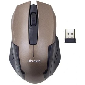 تصویر ماوس بی‌سیم سیبراتون | Mouse SM2160W - قهوه ای / گارانتی ۱۲ ماهه داده پرداز رایانه متین 