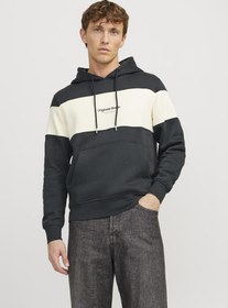 تصویر هودی رنگی بلاک جورویستر برو برند jack & jones Jorvesterbro Colour Block Hoodie