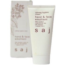 تصویر کرم نرم کننده دست و صورت سفید 60میل ساج Saj Hand And Face Emollient Cream White 60ml