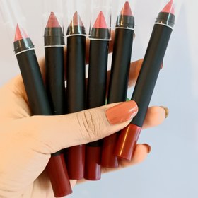 تصویر رژلب مدادی طبیعی - رنگ گوشتی Pencil lipstick cosmetic