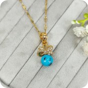 تصویر گردنبند گوی فیروزه 