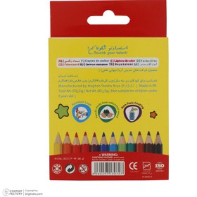 تصویر مداد رنگی 12 رنگ آریا مدل 3072 