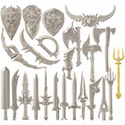 تصویر تفنگ اسباب بازی لگویی کروم نقره ای FC 