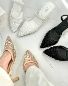 تصویر کفش مجلسی ، مدل توری 