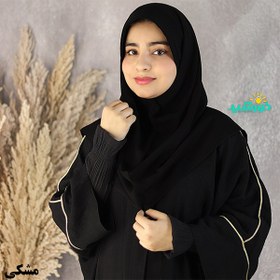 تصویر مقنعه ابری کرپ سایز ۹۰ 