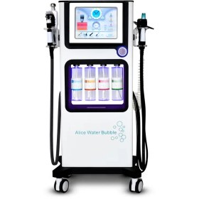 تصویر سوپر فشیال آلیس ٧ کاره موتور سنگین Alice Super Bubble 7 In 1 7 in 1 Multifunction Alice Super Bubble Jet Peel Oxygen Spray Facial Therapy Machine for Skin Care