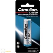 تصویر باتری لیتیومی شارژی Camelion ICR18650 2 Camelion ICR18650-F-26-BP 3.7V 2600mAh rechargeable battery