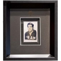 تصویر تابلوی تمبر کلکسیونی نقره، نقش برجسته تختی Takhti silver collectible stamp