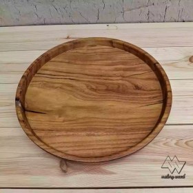 تصویر سینی چوبی خراطی کد d245 