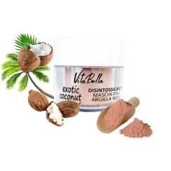 تصویر ماسک صورت حاوی شی باتر، روغن نارگیل و خاک رس ویتابلا Vitabella Coconut & Argilla Rose Face Mask