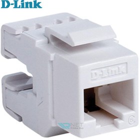 تصویر کیستون Cat6 UTP دی لینک NKJ-C6WHI1B21 D-Link NKJ-C6WHI1B21 Cat6 UTP Keystone Jack